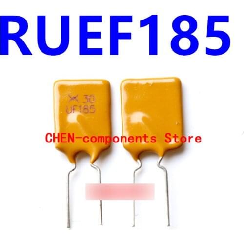 10PCS RUEF185 PPTC Self-recovery fuse 1.85A 30V straight Insert