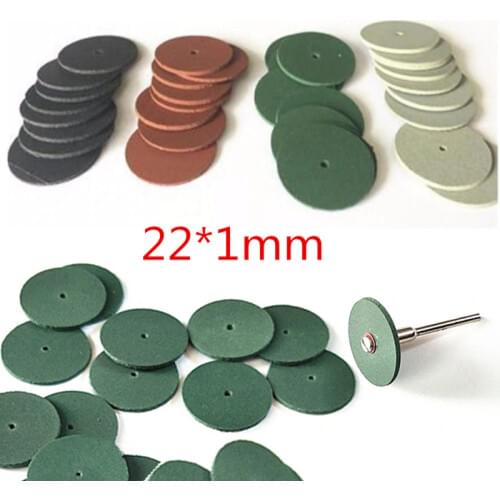 100pcs Assorted Dental Lab Polishing Wheels Burs Silicone Rubber Polishers - 4 colors