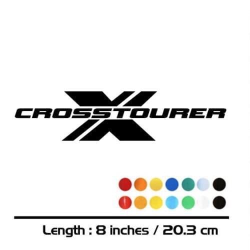 2 X New Motorcycle sticker bike Fuel tank Wheels helmet fairing Luggage MOTO car accessories reflective decal For CROSSTOURER X