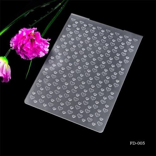 2019 New Arrival Scrapbook heart-shaped Design DIY Paper Cutting Dies Scrapbooking Plastic Embossing Folder