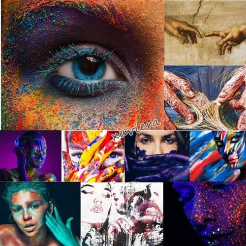 5D DIY Diamond Painting Woman Eyes Full Square Drill Cross Stitch Accessories Rhinestone Embroidery Home Decoration Crafts Gifts