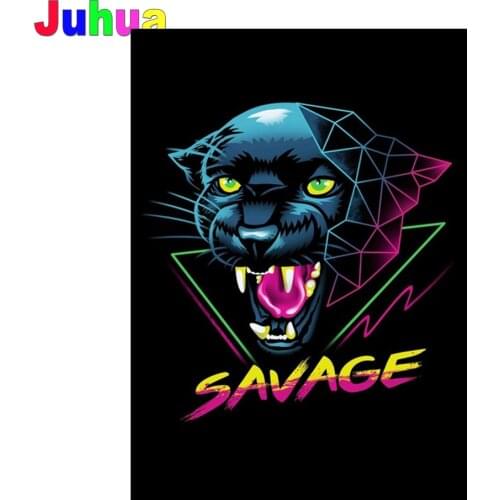 Panther 5d Diy diamond painting full Round/Square drill abstract Geometric leopard diamond embroidery diamond mosaic home decor