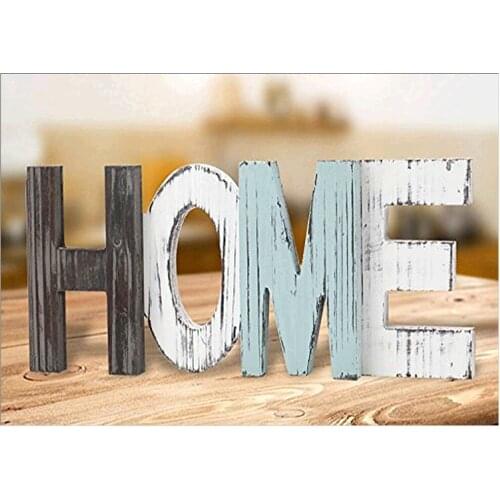 Round full diamond 5D English alphabet diamond painting "HOME LOVE" DIY diamond embroidery kit home decoration gift