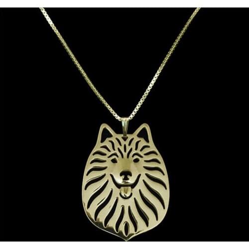 DANGGAO Newest Unique fashion Handmade Japanese Spitz Necklace Dog Jewelry Pet Lovers Gift pendant choker charm jewelry