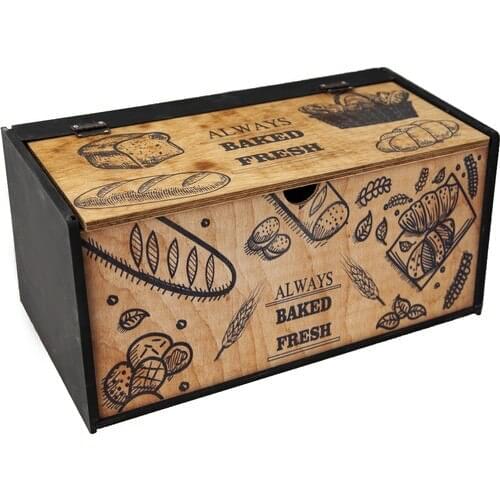 Alloro Wood Cover Pattern Bread Cabinet