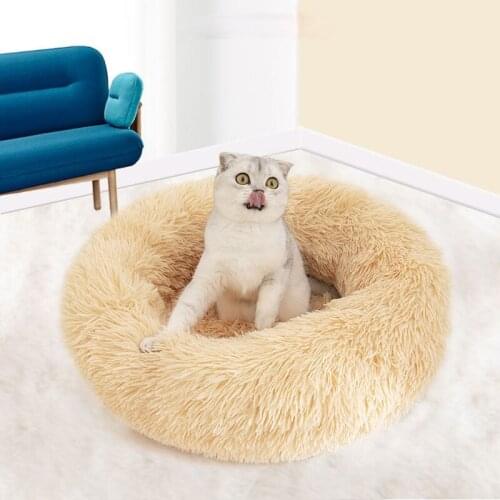 Long Plush Dog Bed Large s Warm Cushion Super Soft Fluffy Comfortable for Cat House