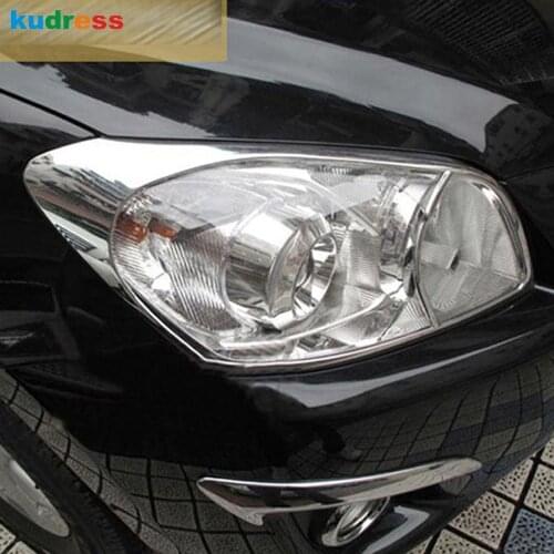 For Toyota RAV4 RAV 4 2009 2010 2011 ABS Chrome Front Head Light Lamp Cover Trim Headlight Frame Trims Car Accessories 2pcs