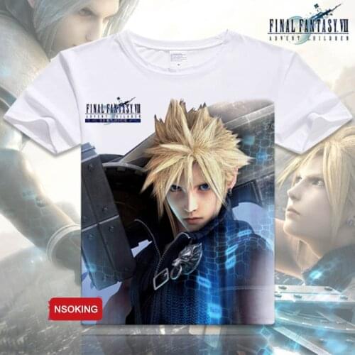 Final Fantasy T-shirt Hot Game Cloud Strife Sephiroth Cosplay T Shirt Comfortable Breathe Freely Short Sleeve Tees