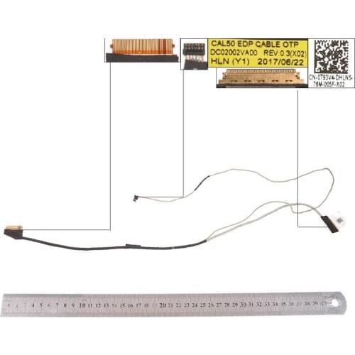 New LCD LED Video Flex Cable For Dell 5570 5575 P75F ，40pin，ORG PN:0T93V4 DC02002VA00