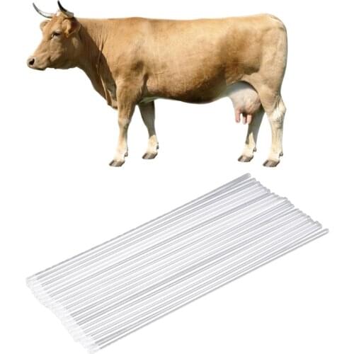 60Pcs Pet Cattle Cow Artificial Insemination Breed Pipe Whelp Catheter Rod 87HA