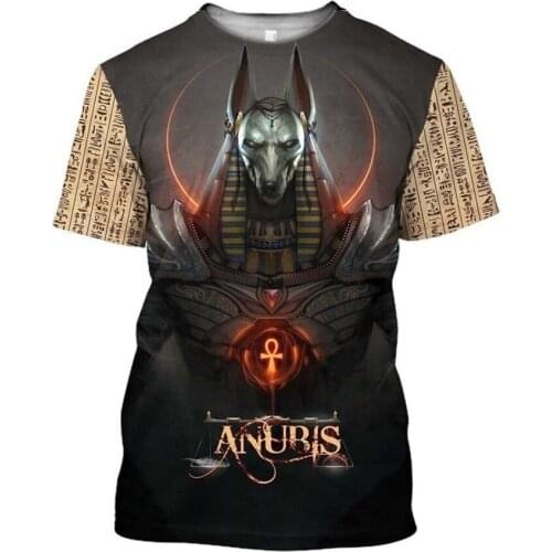 CLOOCL Summer Men T-shirts Ancient Egypt Gods Goddesses Pharaoh 3D Print Plus Size Short Sleeve Tee Shirt Unisex Fashion Tops
