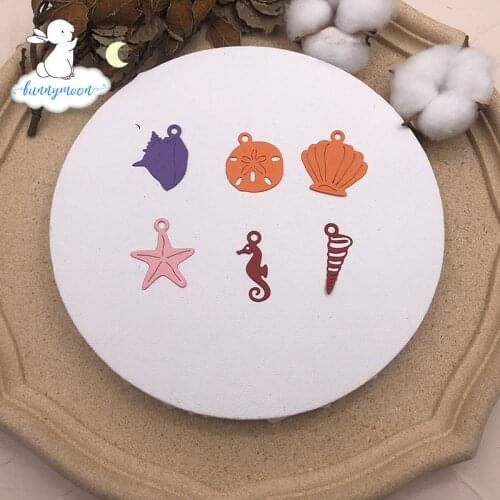 Bunnymoon Ocean World Stencil Metal Cutting Dies For Scrapbooking Practice Hands-on DIY Album Card Handmade Tools