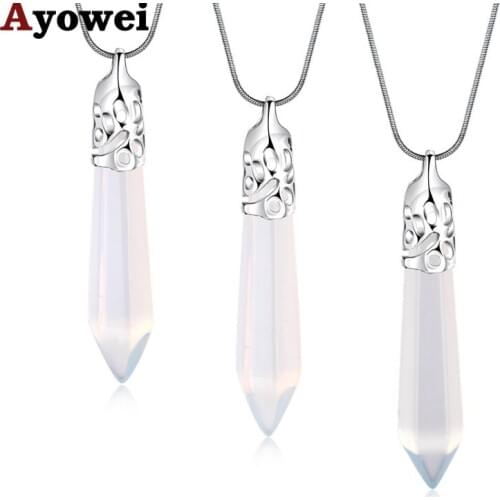Ayowei Fashion transparent white zircon surprise gift for best friend stamped silver fashion jewelry pendant necklace LN679A