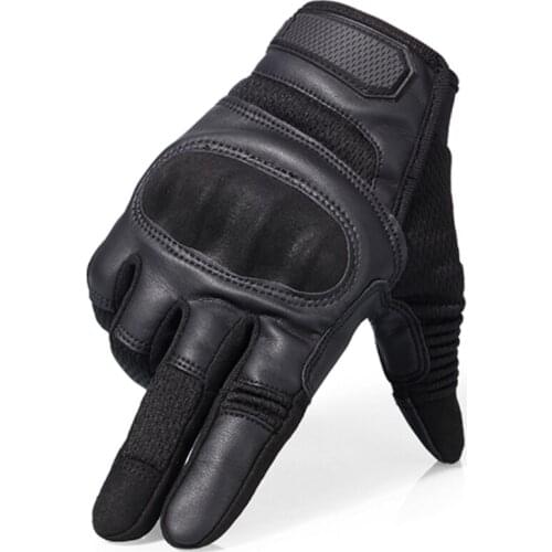 Touchscreen PU Leather Motorcycle Full Finger Gloves Protective Gear Racing Pit Bike Riding Motorbike Moto Motocross Enduro 2021