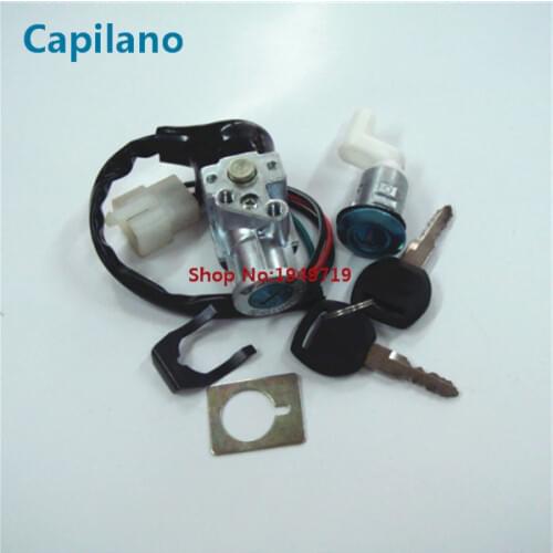 Motorcycle scooter electric ignition switch igntion lock set electric power door lock CD110 JS110 for 110cc spare parts