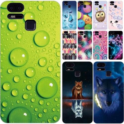 Soft Phone Case for ASUS ZenFone 3 Zoom ZE553KL Z01HDA 5.5" Cases Panda Funda Colorful Flower Silicone TPU Back Cover Shell