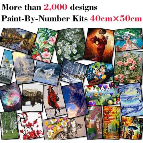 Mileelife Paintting By Numbers for Kids Adults DIY Beginner Oil Painting Kit Home Decoration