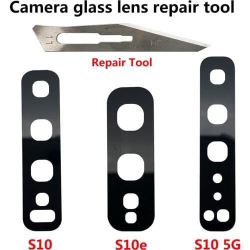 New Rear Camera Lens For Samsung Galaxy S20 Fe Back Camera Glass With Glue Sticker Replacement Parts