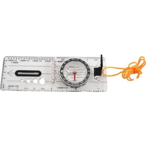 Baseplate Pocket Compass Orienteering Hiking Camping Maps Lensatic