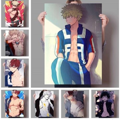 Japanese Anime My Hero Academia Anime Posters Canvas Painting Wall Decor Retro Poster Wall Art Picture Room Decor Home Decor