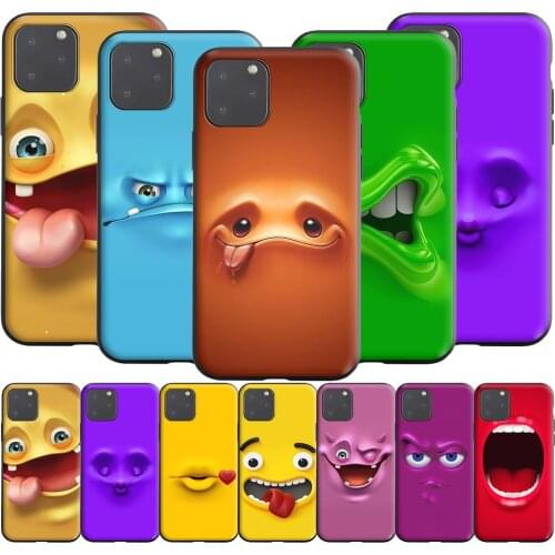 Funny Face Silicone Case for Realme Narzo 30A GT NEO C3 C25 C21 C20 C17 C15 C12 C11 8 7 7i 6 6i Pro
