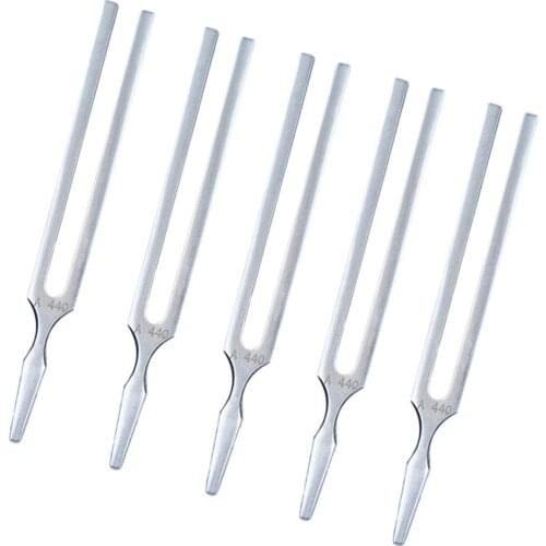 Standard 440Hz A Instrument Tuner Metal Tuning Fork for Guitar -Pack of 5