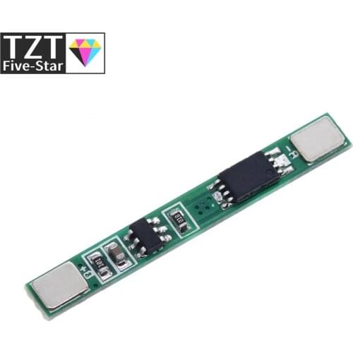 TZT 10PCS/LOT 1S 3.7V 3A li-ion BMS PCM battery protection board pcm for 18650 lithium ion li battery