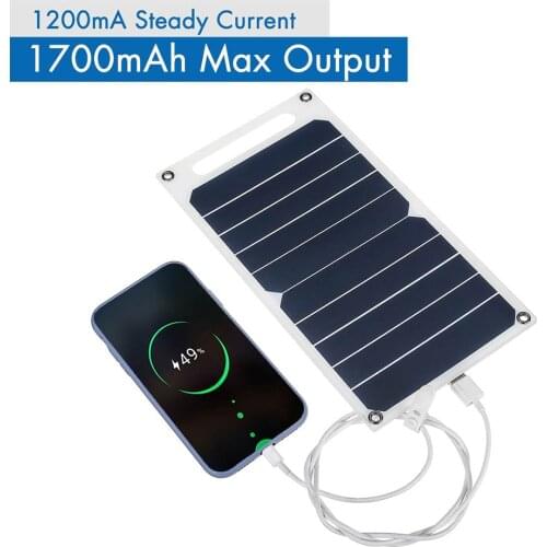 Outdoor Waterproof Solar Panel Charger Mobile Power Battery Charging Power Bank Automatically Recharging Durable Elements