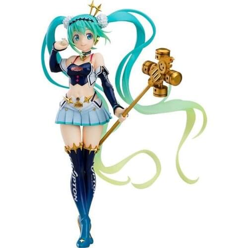 Vocaloid Hatsune Racing 2018 Summer Ver. Japan Anime Figure Collectible Model Toys Desktop Ornaments Cartoon Figure Model
