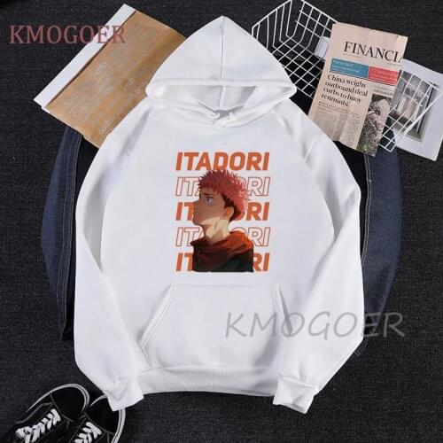 Sweatshirt Anime Jujutsu Kaisen Cartoon Gojo Satoru Print Sweatshirts Women O-Neck Retro Hoody Harajuku Punk Sportswear Lady