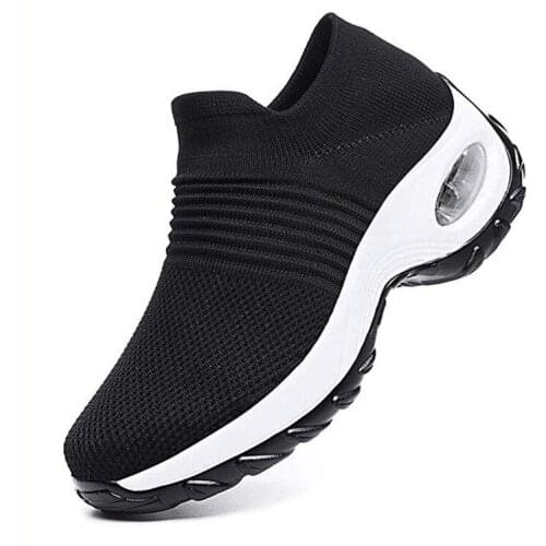 2019 Spring women flats sneakers shoes Platform Shoes for Women Creepers Mesh Sock tennis shoes outdoor walking shoes