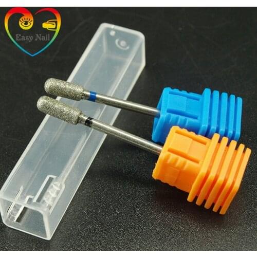1 PCS 3/32" ROUND Diamond Burrs Drill Bit Nails Stainless Steel Cutter For Manicure Professional Remove Nail Gel Tools