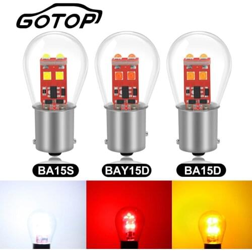 1pcs 1156 BA15S P21W Led Bulb 1157 BAY15D P21/5W Led 6SMD S35 Chips BA15D BAU15S PY21W 800LM Car Turn Signal Light lamps 12V