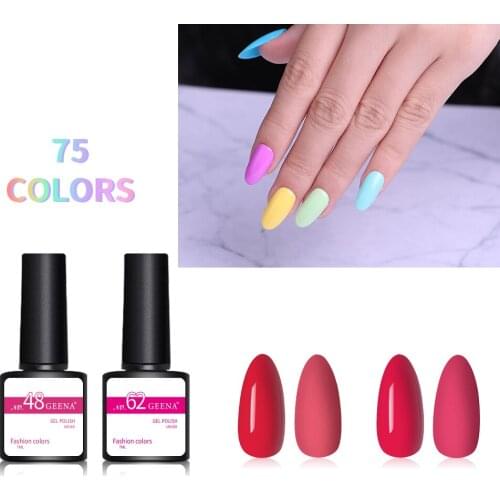 2PCS/SET Nails Polish DIY Nail Art At Home Glitter Soak-Off Nail Gel