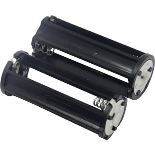 24BB Cylindrical AAA Battery Holder Plastical Box Case Black Flashlight Torch For Flashlight Battery Case