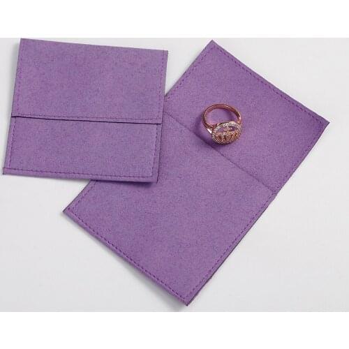 Microfiber Velvet Bag Jewelry Packaging Pouches for Earrings Necklace Christmas Jewellery Wedding Gift Package Can Personalized