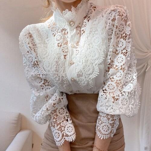BigLargi Openwork Blouses