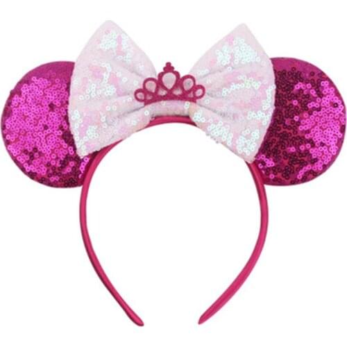 Disney 1pcs Christmas Mickey Hair Hoop Baby Party Hair Accessories Children Hair Accessories for girls women gift
