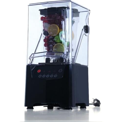 Ice Crushers smoothies machine commercial sound insulation food mixer is milk tea shop covered crusher juicer NEW