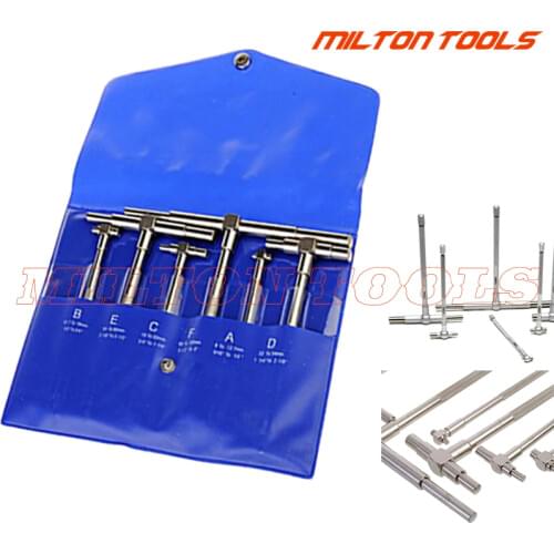 Telescoping Gauges Internal Gauge Telescoping Hole Gauge For Quick Inside Measurements Of Holes 5/16"-6" 6pcs/set