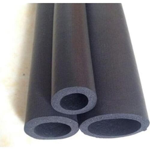ID42*OD54mm/ID48*OD60mm Sponge Foam Pipe Insulation Rubber Bars Tube 1M Black