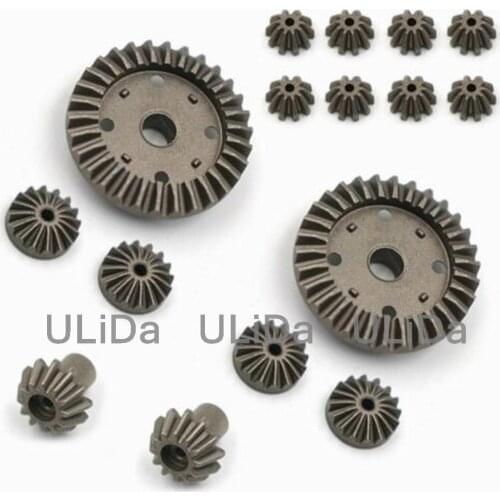 16Pcs12T 16T 10T 30T Stainless Steel Motor Driving Gear Planet Gear Differential Gear Combo Set For Wltoys 12428 12423 Rc Car