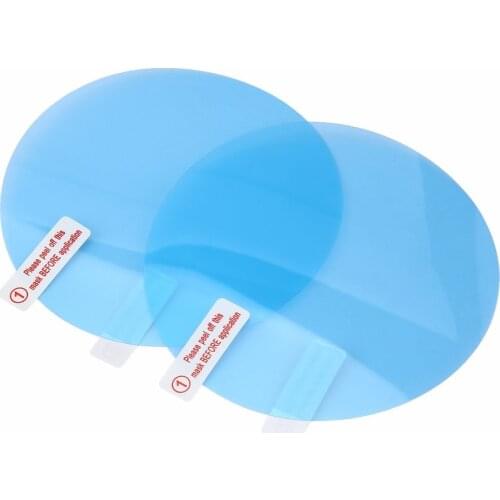 2PCS 95mm Rearview Mirror Protector Anti-fog Anti Water Anti-stain Film Cover Mirror Multi-function Touch Panel Heater Mirror