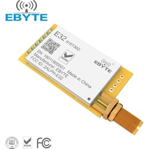 LoRa SX1276 915MHz 1W IoT uhf Wireless Transceiver Receiver Module 8000m Long Range EBYTE E32-915T30D Transmitter SMA Antenna