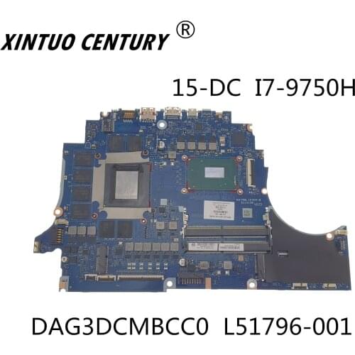 For HP 15-DC Laptop motherboard DAG3DCMBCC0 L51796-001 with RTX 2070 8GB GPU i7-9750H CPU 100% test