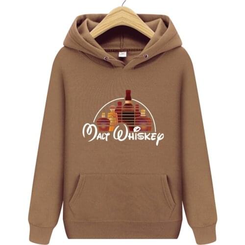 2021 Fall/Winter New Brand Men' Hoodie Sweatshirt Mens High Quality Malt Whiskey Printing Long Sleeve Fashion Mens Hoodie