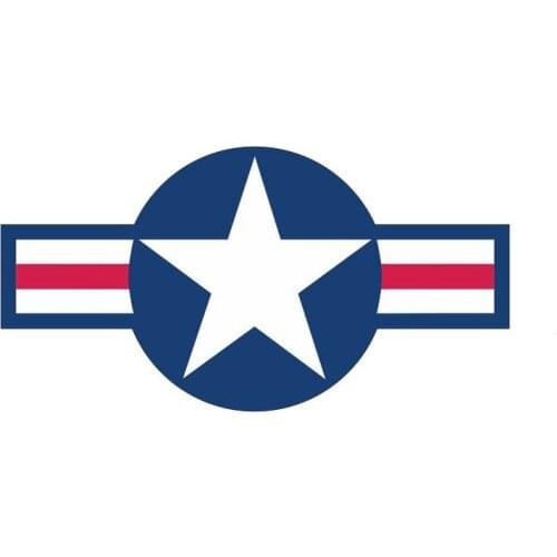 Decal US Air Force Star Reflective Blue Motorcycle Car Sticker Cover Scratches Anti-UV Waterproof Window Windshield Accessories