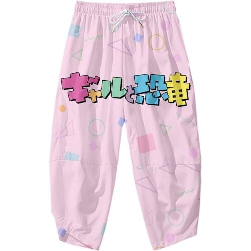 2021 New 3D Print Gal & Dino Sweatpants Women/Men Fitness Joggers Spring High Street Anime Trousers 3D Print Pants Sweatpant