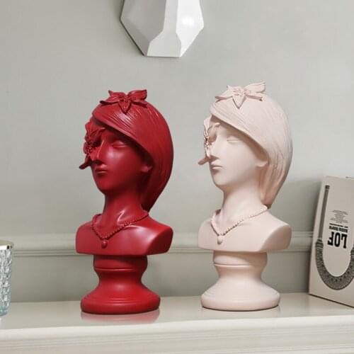 SIMPLE RESIN PORTRAIT SCULPTURE DECORATION MODERN LIVING ROOM ROOM OFFICE DESKTOP FURNISHINGS HOME DECORATION ACCESSORIES GIFTS
