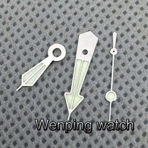 Silver Green Watch Hands Super Green Luminous C3 Hands Fit NH35 NH36 Movement